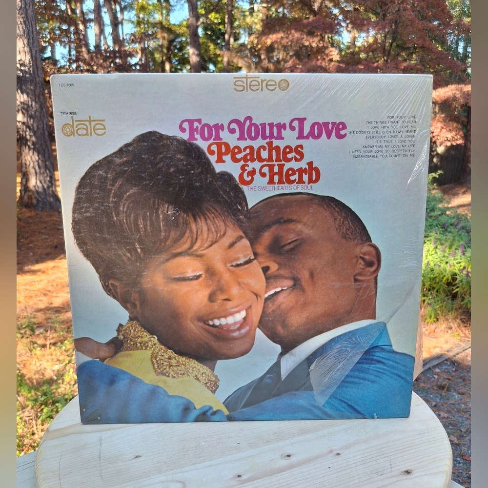 Vintage 1967 Peaches & Herb For Your Love Vinyl Record
